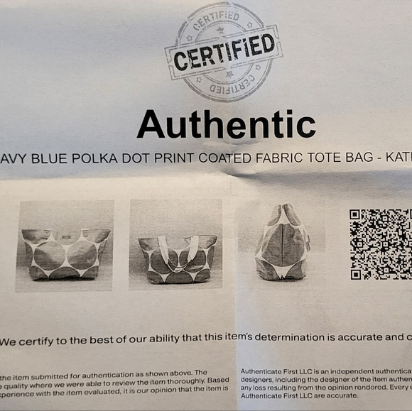 Kate Spade NY On The Go Cotton & Leather Polkadot Tote Bag - Picture 3 of 15